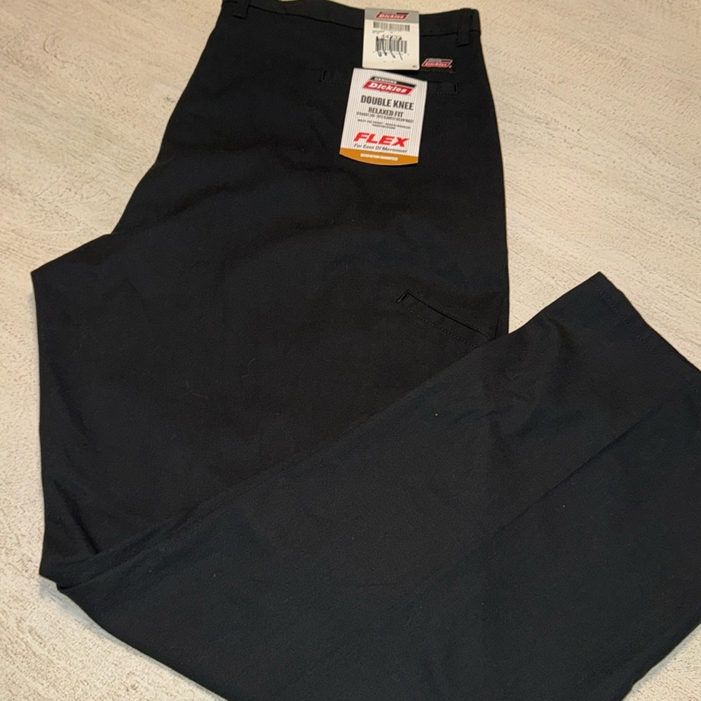 Dickies Flex Double Knee Black Pants